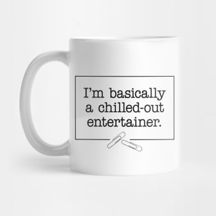 David Brent – entertainer quote (black) Mug